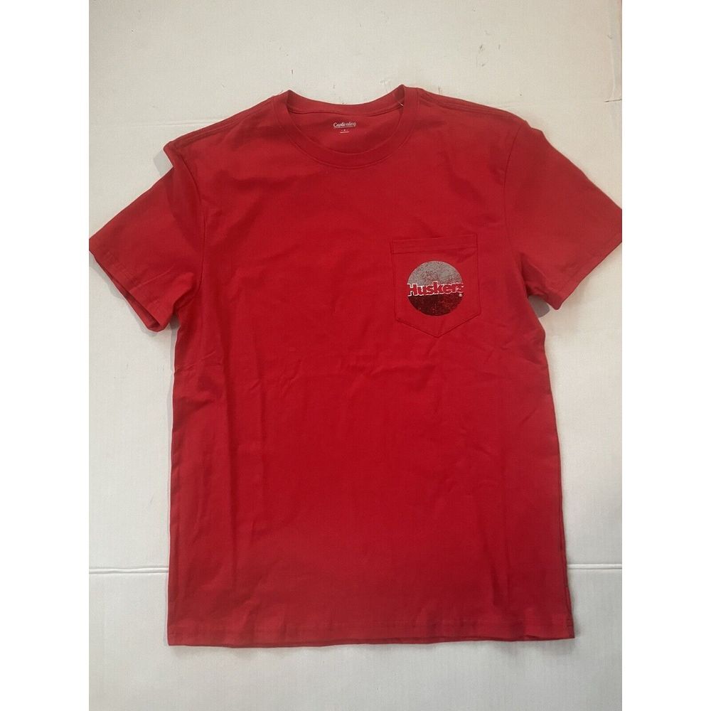 Nebraska Cornhuskers Shirt‎ Size M NWT Go Big Red Short Sleeve Mens NCAA
